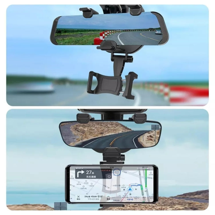 Staffa di navigazione universale per specchietto retrovisore per auto, Rearview Mirror Phone Holder