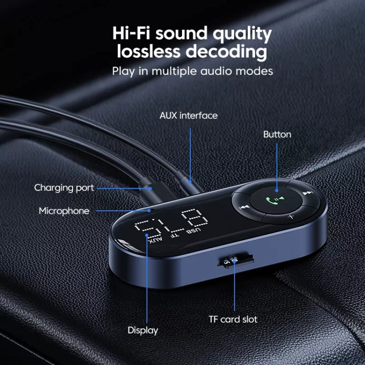 Il ricevitore audio Bluetooth 5.2 per auto supporta le chiamate wireless, 5.2 Audio Receiver
