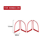 Set da 4 pezzi per Honda CRV 2007-2011 Adesivo decorativo per telaio interno maniglia auto in fibra di carbonio, guida sinistra e destra universale, Inner Handle Frame