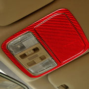 Set da 2 pezzi per Honda CRV 2007-2011 Adesivo decorativo per pannello luce di lettura anteriore per auto in fibra di carbonio, guida sinistra e destra universale, Car Front Reading Light Panel