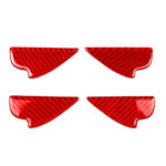 Adesivo decorativo per vasca interna della porta interna in fibra di carbonio per Mazda CX-5 2013-2018, guida a destra e a sinistra, Inside Door Bowl