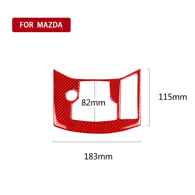 Adesivo decorativo per pannello freno a mano in fibra di carbonio per Mazda CX-5 2017-2018, guida a destra, Handbrake Panel, Right Drive