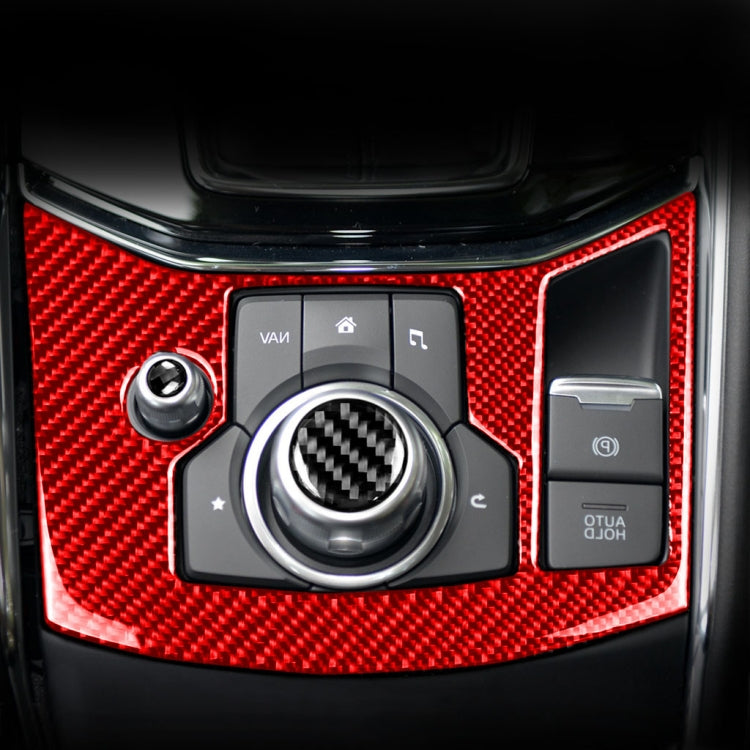 Adesivo decorativo per pannello freno a mano in fibra di carbonio per Mazda CX-5 2017-2018, guida a destra, Handbrake Panel, Right Drive