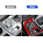 Adesivo decorativo per pannello freno a mano in fibra di carbonio per Mazda CX-5 2017-2018, guida a destra, Handbrake Panel, Right Drive