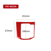 Adesivo decorativo per pannello ingranaggi in fibra di carbonio per auto per Mazda CX-5 2017-2018, guida a destra, Gear Panel, Right Drive