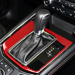 Adesivo decorativo per pannello ingranaggi in fibra di carbonio per auto per Mazda CX-5 2017-2018, guida a destra, Gear Panel, Right Drive