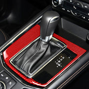 Adesivo decorativo per pannello ingranaggi in fibra di carbonio per auto per Mazda CX-5 2017-2018, guida a destra, Gear Panel, Right Drive