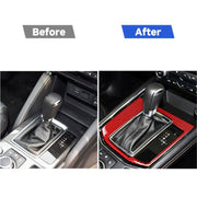 Adesivo decorativo per pannello ingranaggi in fibra di carbonio per auto per Mazda CX-5 2017-2018, guida a destra, Gear Panel, Right Drive