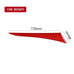 Adesivo decorativo lato sinistro cruscotto in fibra di carbonio per auto per Infiniti Q50 2014-2020, guida a destra, Dashboard Left Side, Right Drive