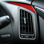 Adesivo decorativo lato sinistro cruscotto in fibra di carbonio per auto per Infiniti Q50 2014-2020, guida a destra, Dashboard Left Side, Right Drive