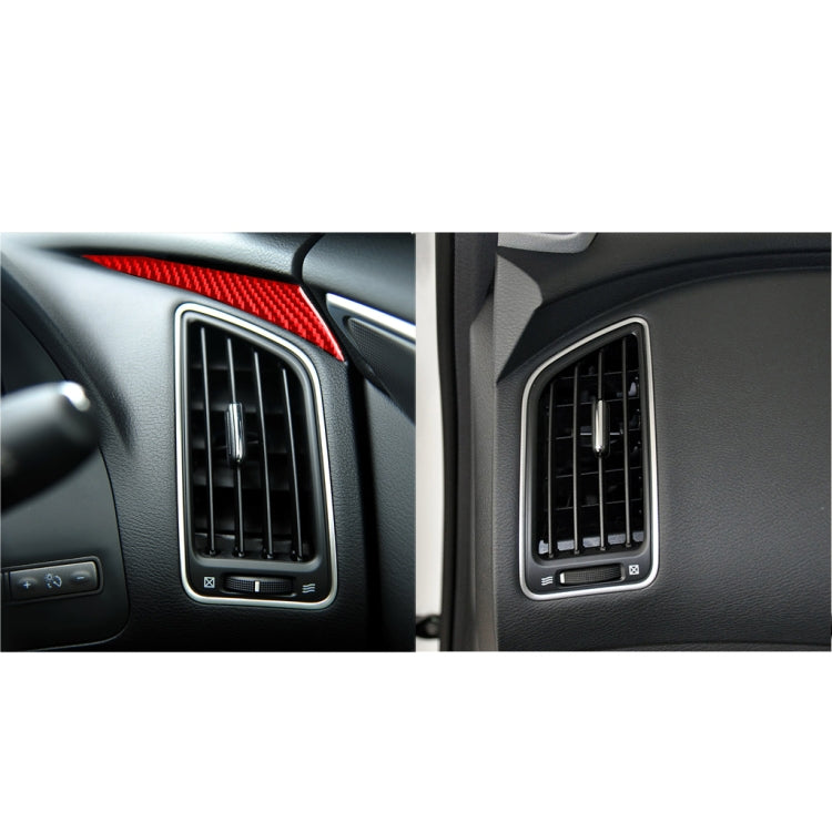 Adesivo decorativo lato sinistro cruscotto in fibra di carbonio per auto per Infiniti Q50 2014-2020, guida a destra, Dashboard Left Side, Right Drive