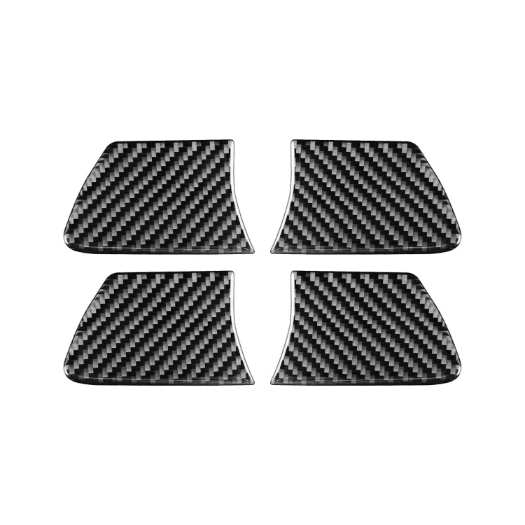 Adesivo decorativo per vasca interna della porta interna in fibra di carbonio per Toyota Highlander 2014-2019, guida a sinistra, Inside Door Bowl