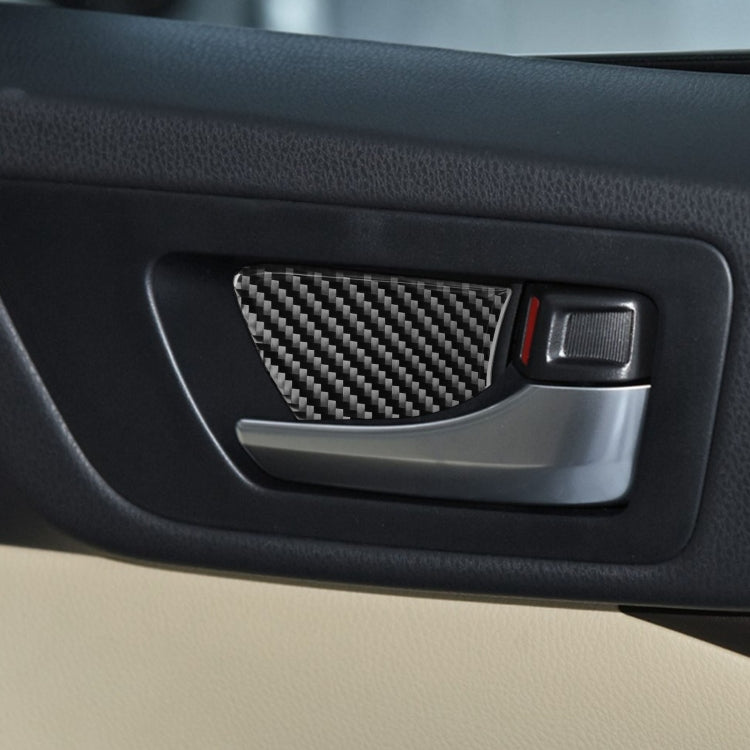 Adesivo decorativo per vasca interna della porta interna in fibra di carbonio per Toyota Highlander 2014-2019, guida a sinistra, Inside Door Bowl