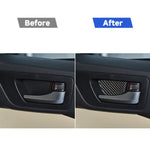 Adesivo decorativo per vasca interna della porta interna in fibra di carbonio per Toyota Highlander 2014-2019, guida a sinistra, Inside Door Bowl