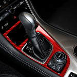 Adesivo decorativo per pannello ingranaggi in fibra di carbonio per auto per Infiniti Q50 2014-2020, guida a sinistra, Gear Panel, Left Drive