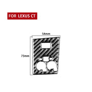 Adesivo decorativo per pannello modalità sportiva in fibra di carbonio per auto B per Lexus CT 2011-2017, guida a destra e a sinistra, Sport Mode Panel B