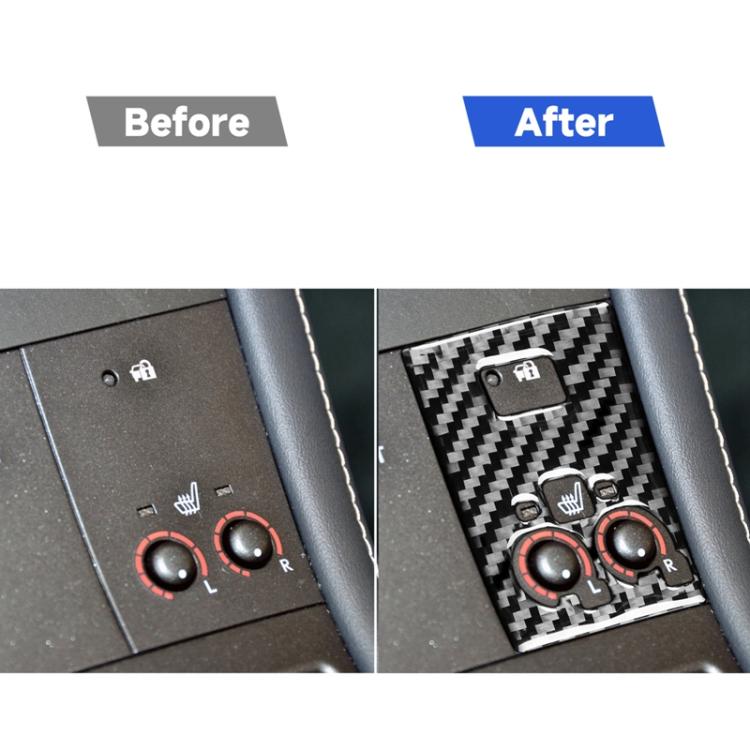Adesivo decorativo per pannello modalità sportiva in fibra di carbonio per auto B per Lexus CT 2011-2017, guida a destra e a sinistra, Sport Mode Panel B