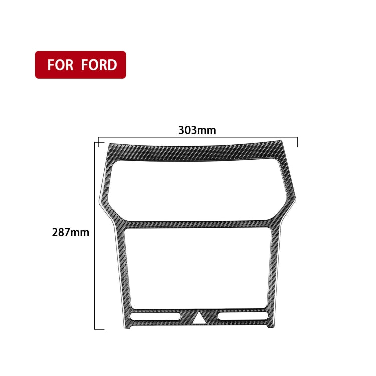 Adesivo decorativo per pannello di navigazione in fibra di carbonio per auto per Ford Explorer 2016-2019, guida a sinistra, Navigation Panel