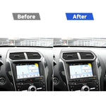 Adesivo decorativo per pannello di navigazione in fibra di carbonio per auto per Ford Explorer 2016-2019, guida a sinistra, Navigation Panel