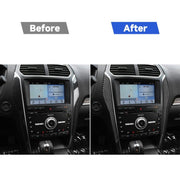 Adesivo decorativo per controllo centrale in fibra di carbonio per auto per Ford Explorer 2013-2019, guida a sinistra, Central Control