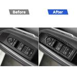 Adesivo decorativo 7 in 1 per pannello alzacristalli in fibra di carbonio per auto per Mazda 3 Axela 2020, guida a destra, Window Lift, Right Drive