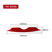 Striscia decorativa del pannello di regolazione dell'aria condizionata in fibra di carbonio per Nissan 370Z / Z34 2009-, guida a destra e a sinistra universale, 2 in 1 Air Conditioning Adjustment Panel