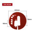 Adesivo decorativo per pannello cambio automatico in fibra di carbonio per auto per Nissan 370Z / Z34 2009-, guida a sinistra, Automatic Transmission Panel, Left Drive (