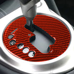 Adesivo decorativo per pannello cambio automatico in fibra di carbonio per auto per Nissan 370Z / Z34 2009-, guida a sinistra, Automatic Transmission Panel, Left Drive (