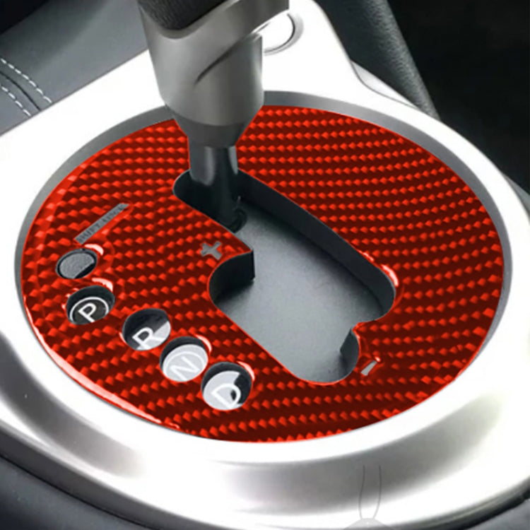 Adesivo decorativo per pannello cambio automatico in fibra di carbonio per auto per Nissan 370Z / Z34 2009-, guida a sinistra, Automatic Transmission Panel, Left Drive (