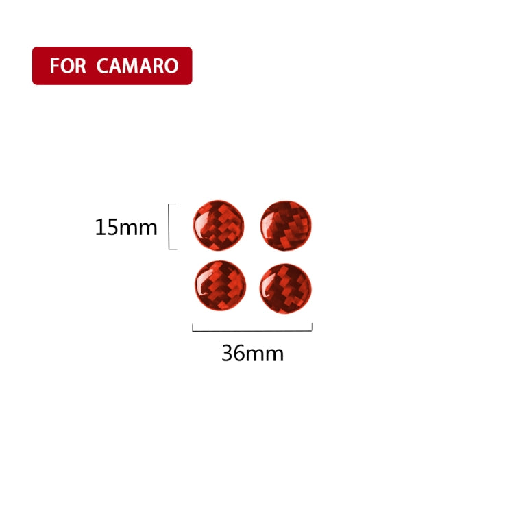 Adesivo decorativo per presa d'aria in fibra di carbonio per auto per Chevrolet Camaro 2017-2019, guida a destra e a sinistra universale, Air Outlet