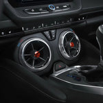 Adesivo decorativo per presa d'aria in fibra di carbonio per auto per Chevrolet Camaro 2017-2019, guida a destra e a sinistra universale, Air Outlet