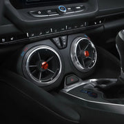 Adesivo decorativo per presa d'aria in fibra di carbonio per auto per Chevrolet Camaro 2017-2019, guida a destra e a sinistra universale, Air Outlet