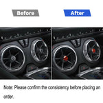 Adesivo decorativo per presa d'aria in fibra di carbonio per auto per Chevrolet Camaro 2017-2019, guida a destra e a sinistra universale, Air Outlet