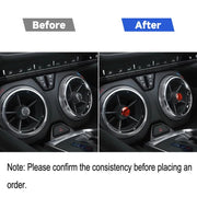 Adesivo decorativo per presa d'aria in fibra di carbonio per auto per Chevrolet Camaro 2017-2019, guida a destra e a sinistra universale, Air Outlet
