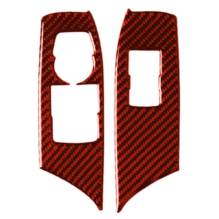 Adesivo decorativo per pannello alzacristalli in fibra di carbonio per auto per Chevrolet Camaro 2017-2019, guida a sinistra, Window Lift Panel