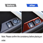 Adesivo decorativo per pannello alzacristalli in fibra di carbonio per auto per Chevrolet Camaro 2017-2019, guida a sinistra, Window Lift Panel