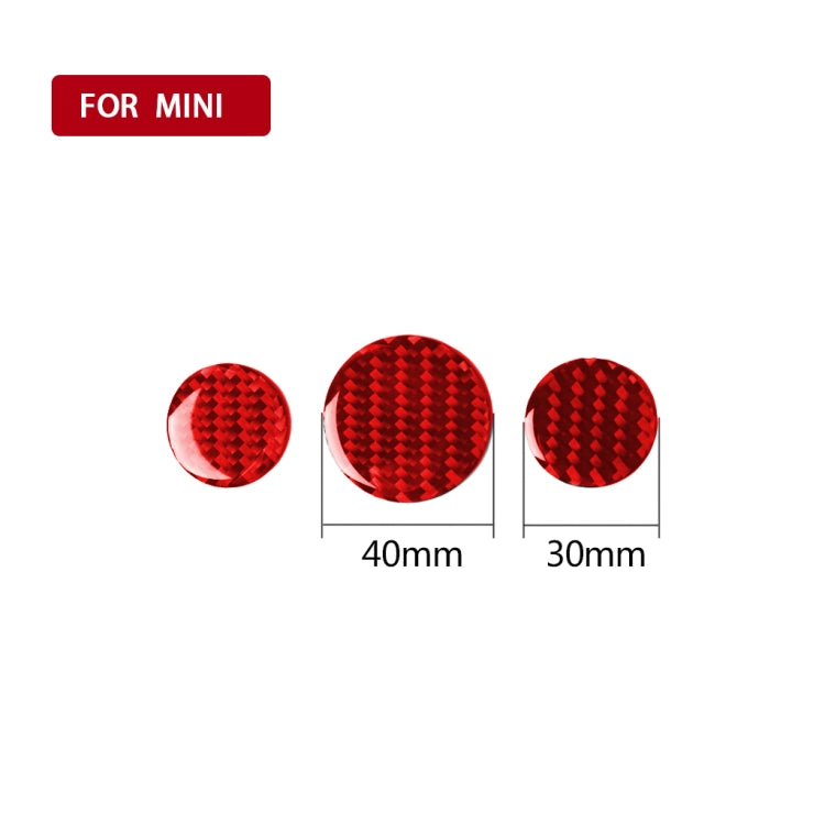 Adesivo decorativo per manopola multimediale in fibra di carbonio per auto per BMW Mini F55 F56 F60, guida sinistra e destra universale, Multimedia Knob