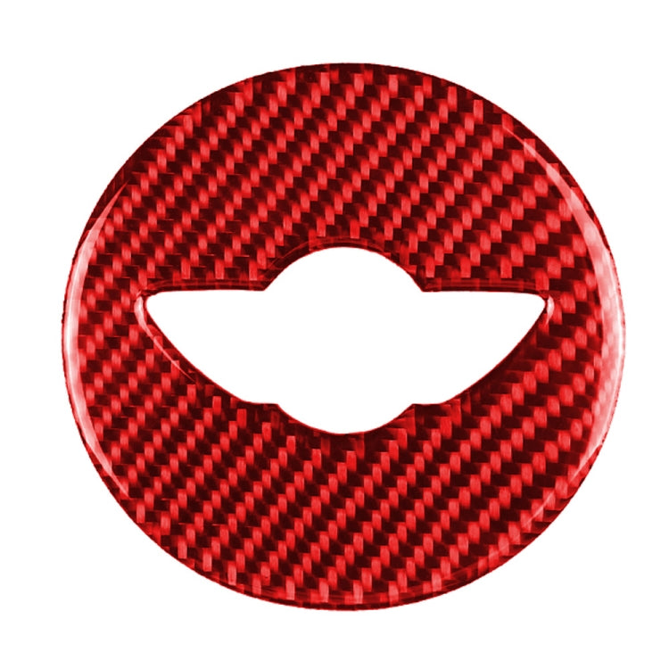 Adesivo decorativo con logo sul volante in fibra di carbonio per BMW Mini Cooper Countryman F60 F55 F56, guida a destra e a sinistra universale, Steering Wheel Logo F
