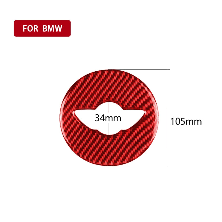 Adesivo decorativo con logo sul volante in fibra di carbonio per BMW Mini Cooper Countryman F60 F55 F56, guida a destra e a sinistra universale, Steering Wheel Logo F