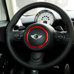 Adesivo decorativo per anello volante in fibra di carbonio per BMW Mini R55 R56 Countryman R60 Paceman R61 2007-2013, guida sinistra e destra universale, Steering Wheel Ring
