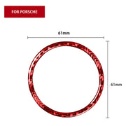 Adesivo decorativo per anello cronometro in fibra di carbonio per auto per Porsche Macan 2014-2021, guida a destra e a sinistra universale, Stopwatch Ring