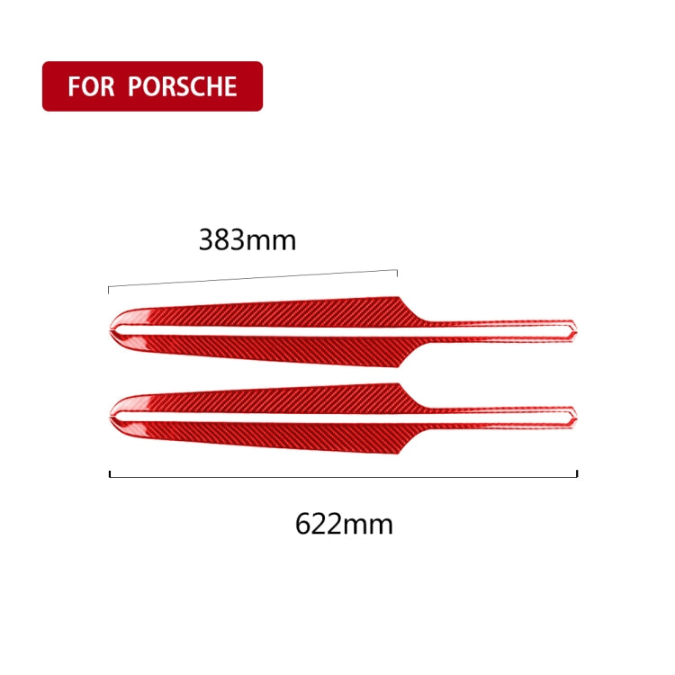 Adesivo decorativo per pannello porta in fibra di carbonio per auto per Porsche Macan 2014-2021, guida a destra e a sinistra universale, Door Panel