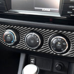 Adesivo decorativo per pannello interruttori aria condizionata in fibra di carbonio per auto per Toyota Corolla / Levin 2014-2018, guida a destra, Air Conditioning Switch Panel, Right Drive