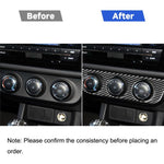 Adesivo decorativo per pannello interruttori aria condizionata in fibra di carbonio per auto per Toyota Corolla / Levin 2014-2018, guida a destra, Air Conditioning Switch Panel, Right Drive