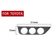 Adesivo decorativo per pannello interruttori dell'aria condizionata in fibra di carbonio per auto per Toyota Corolla / Levin 2014-2018, guida a sinistra, Air Conditioning Switch Panel, Left Drive