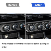 Adesivo decorativo per pannello interruttori dell'aria condizionata in fibra di carbonio per auto per Toyota Corolla / Levin 2014-2018, guida a sinistra, Air Conditioning Switch Panel, Left Drive