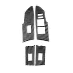 Adesivo decorativo per alzacristalli in fibra di carbonio per auto per Toyota Corolla / Levin 2014-2018, guida a sinistra, Window Lift, Left Drive