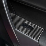 Adesivo decorativo per alzacristalli in fibra di carbonio per auto per Toyota Corolla / Levin 2014-2018, guida a sinistra, Window Lift, Left Drive
