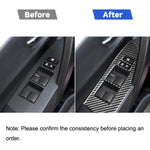 Adesivo decorativo per alzacristalli in fibra di carbonio per auto per Toyota Corolla / Levin 2014-2018, guida a sinistra, Window Lift, Left Drive