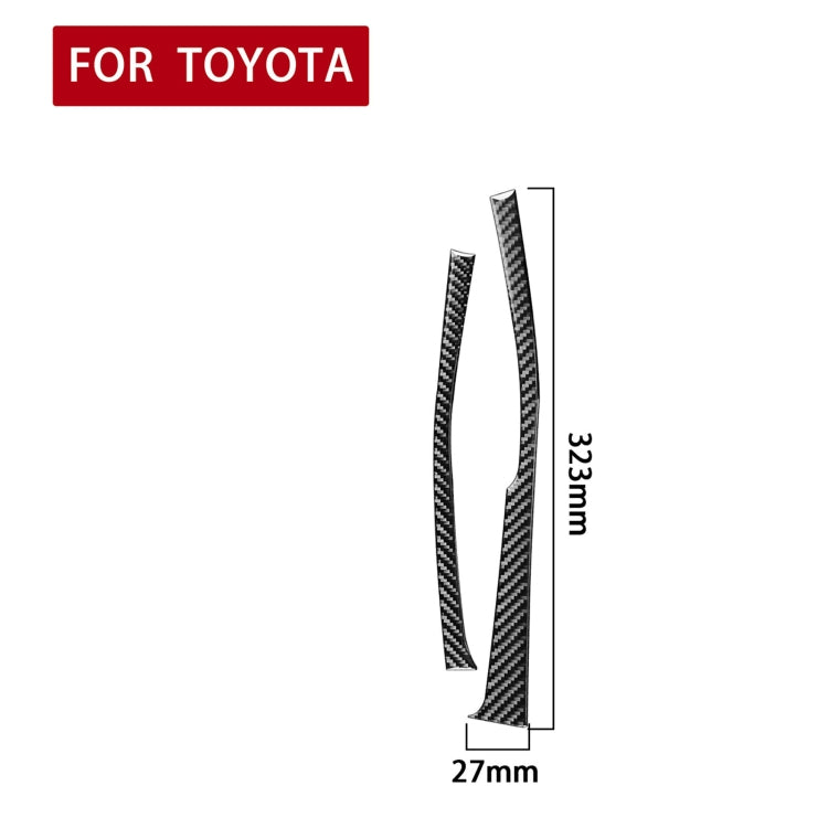 Adesivo decorativo lato ingranaggio in fibra di carbonio per auto per Toyota Corolla / Levin 2014-2018, guida a destra, Side of Gear, Right Drive